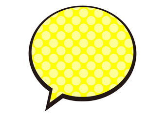 アメコミ風のポップなフキダシ