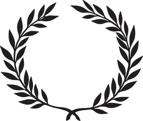Laurel Wreath Silhouette Set