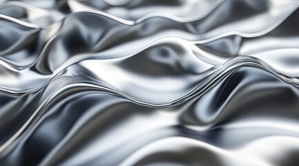 Abstract wavy metallic folds (1)
