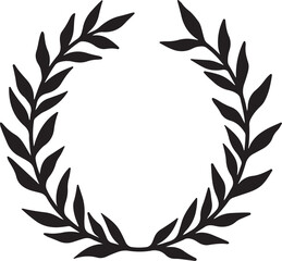 Laurel Wreath Silhouette Set