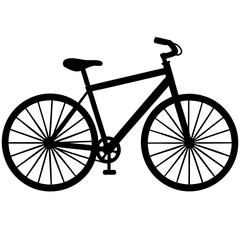 Bicycle Silhouette Vector Illustration