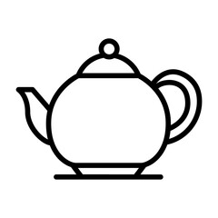 Tea Pot icon vector image. Can be used for Morning and Breakfast.