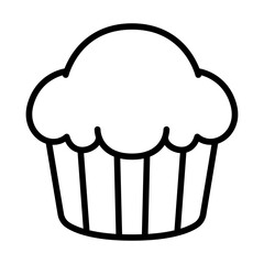 Muffin icon vector image. Can be used for Morning and Breakfast.