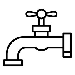 Faucet icon vector image. Can be used for House Cleaning.