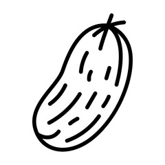 Cucumber icon vector image. Can be used for Fruits and Vegetables.