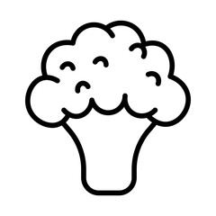 Broccoli icon vector image. Can be used for Fruits and Vegetables.