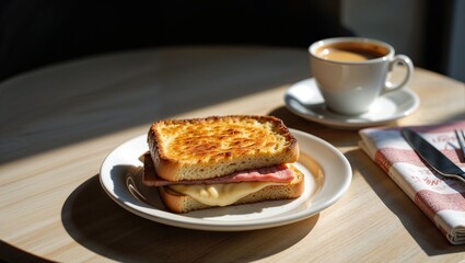 Urban Elegance: A Croque Monsieur with a View
