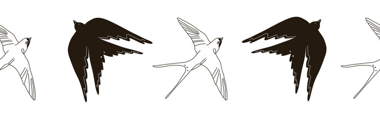 Feather icon border. Bird feather silhouette symbol. Bird collection isolated.