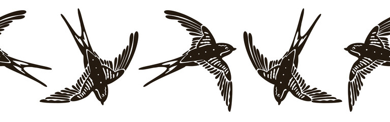 Feather icon border. Bird feather silhouette symbol. Bird collection isolated.