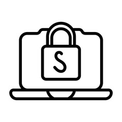 SSL File icon vector image. Can be used for Coding and Development.