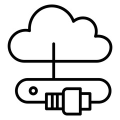 Connecting Wires icon vector image. Can be used for Electrician Tools.