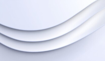 Abstract white curves, soft light
