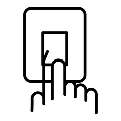 On Off Switch icon vector image. Can be used for Electrician Tools.