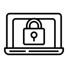 Cyber Security icon vector image. Can be used for Web Hosting.