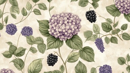 Bright floral abstract print. Artistic seamless pattern. Fashionable template for design
