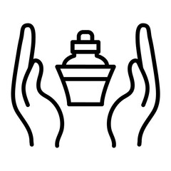 Reflexology icon vector image. Can be used for Spa.