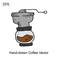 hand drawn coffee vector illustration