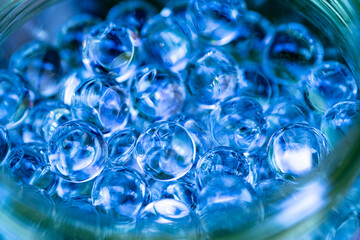 やわらかいジェル状の球体を敷き詰めた背景