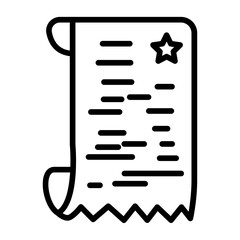 Receipt icon vector image. Can be used for Shopping and Ecommerce.