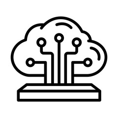 Cloud Computing icon vector image. Can be used for Seo and Web.