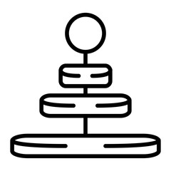 Hierarchy icon vector image. Can be used for Project Management.