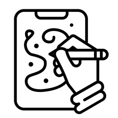 Notes icon vector image. Can be used for Online Education.