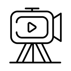 Video icon vector image. Can be used for Online Education.