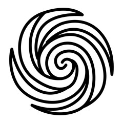 Vortex icon vector image. Can be used for Science Fiction.