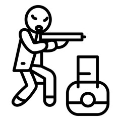 Bank Robbery icon vector image. Can be used for Prison.