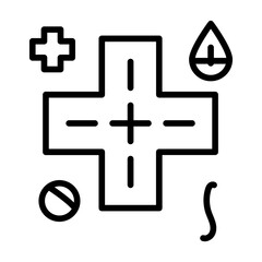 Fototapeta premium Trauma icon vector image. Can be used for Natural Disaster.