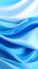 Fototapeta premium Blue silk drapes