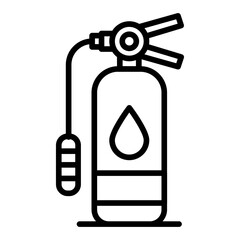 Fire Extinguisher icon vector image. Can be used for Natural Disaster.