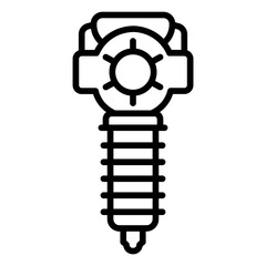 Motor icon vector image. Can be used for Electric Circuits.