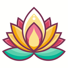 lotus flower vector illustration