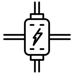 Relay icon vector image. Can be used for Electric Circuits.