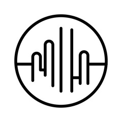 Waveform Generator icon vector image. Can be used for Electric Circuits.