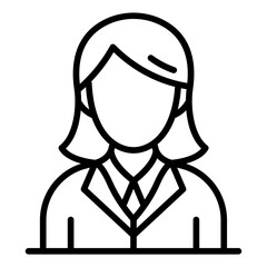 Receptionist icon vector image. Can be used for Women.