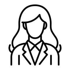 Businesswoman icon vector image. Can be used for Women.