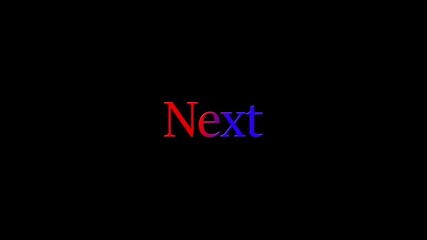 glowing next  text icon animation. on dark background.