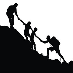 Teamwork Triumphs The Power of Collaboration in Mountain Climbing Success With Mutual Support and Shared Goals