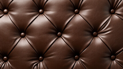 Naklejka premium Deep brown tufted leather texture background rich luxurious design