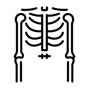 Ulna icon vector image. Can be used for Human Anatomy.