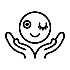 Optimism icon vector image. Can be used for Personality Traits.