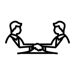 Negotiation Skills icon vector image. Can be used for Personality Traits.