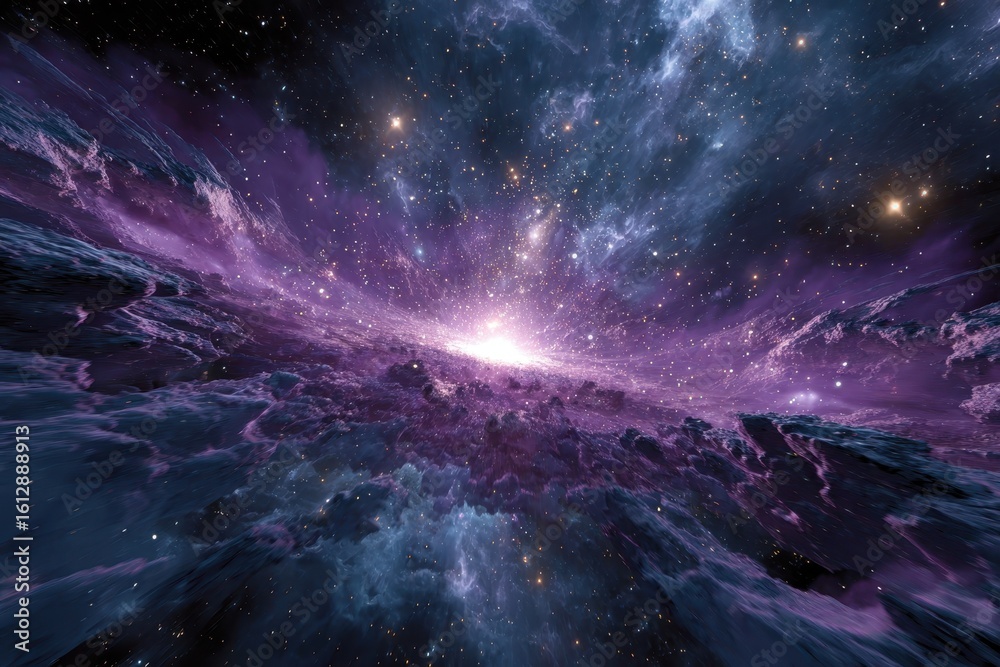Canvas Prints discovering the mysteries of space travel through vibrant abstract art that captures the essence of 
