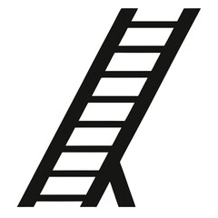 ladder icon, climbing steps vector, stairway silhouette, construction tool graphic,
