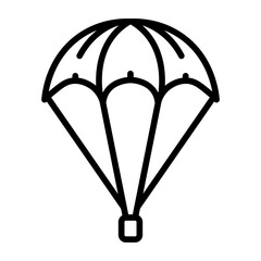 Parachute Drop icon vector image. Can be used for Amusement Park.
