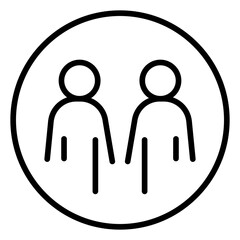 Relationships icon vector image. Can be used for Networking.