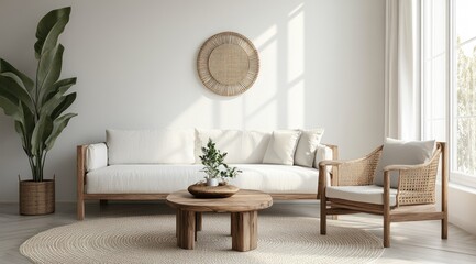 Bright, airy living room with natural elements (2)
