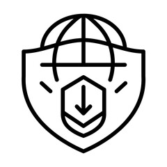 Risk Response icon vector image. Can be used for Risk Management.